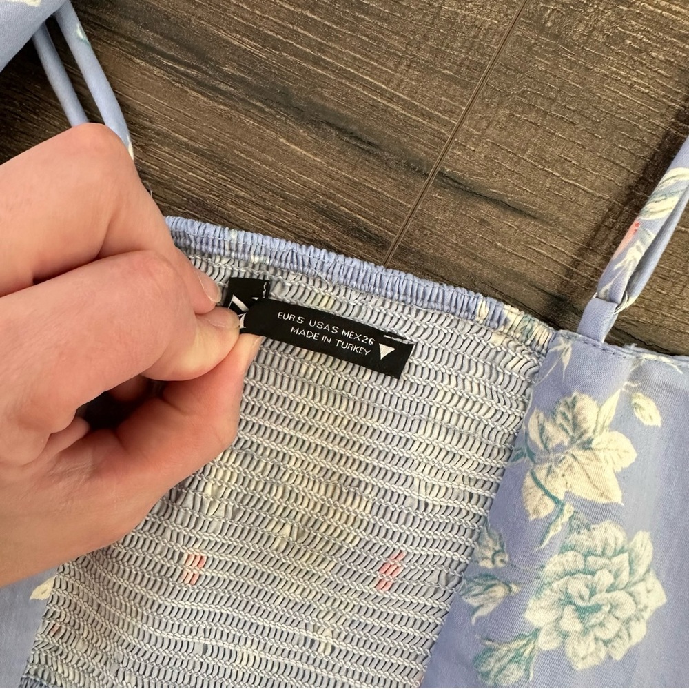 Zara Floral Corset Top Small - Picture 9 of 9